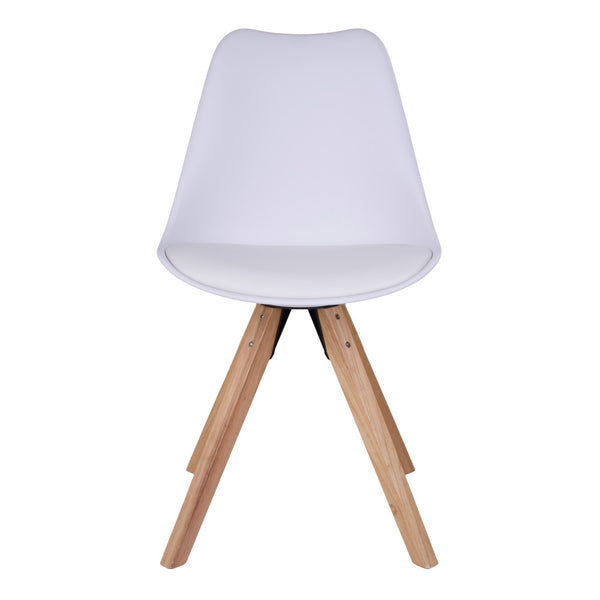 Matstolar BERGEN PU läder 55x48x86 Vit-2st