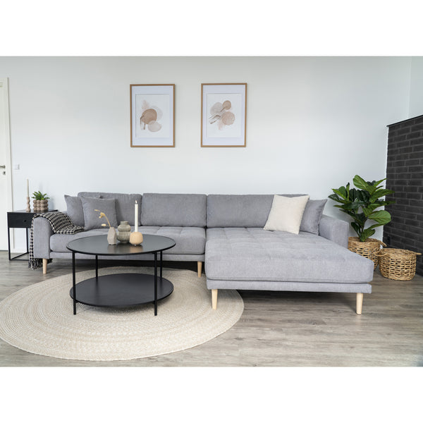 Lounge Soffa LIDO – Högerställd Ljusgrå