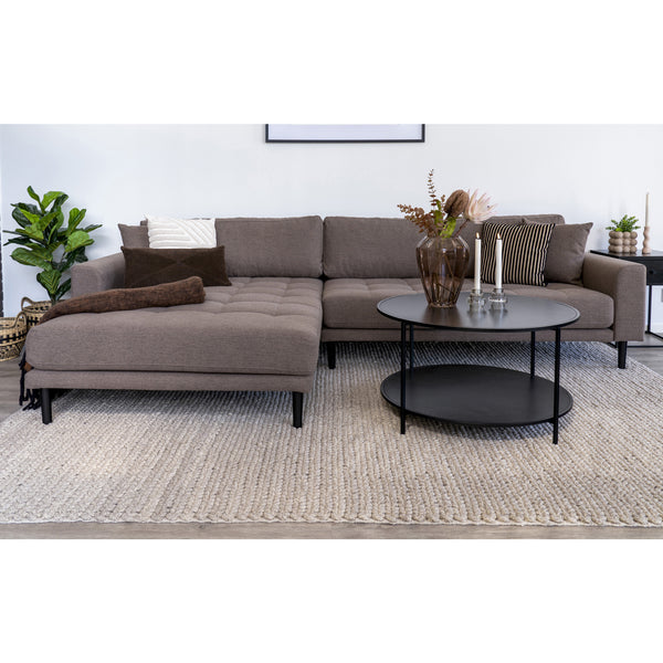 Lounge Sofa LIDO – Left-facing Brown