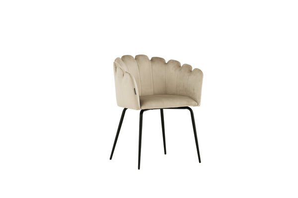 Matstolar LIMHAMN Sammet 76.5x52x51cm Beige-1st