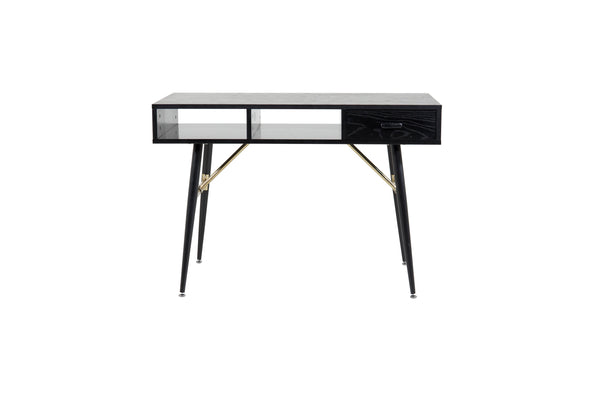 Skrivbord GOLD MDF 60x110 cm-Svart