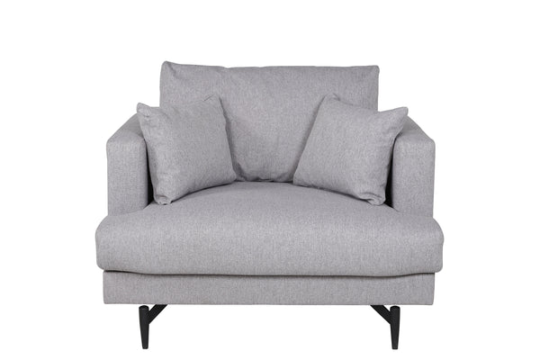 Fåtölj SOFIA Polyester 92x82x108cm-Grå