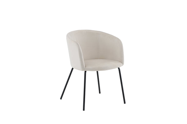 Matstolar BERIT Sammet 78x55x55cm Beige-1st