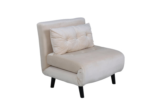Bäddsoffa VICKY Sammet Beige