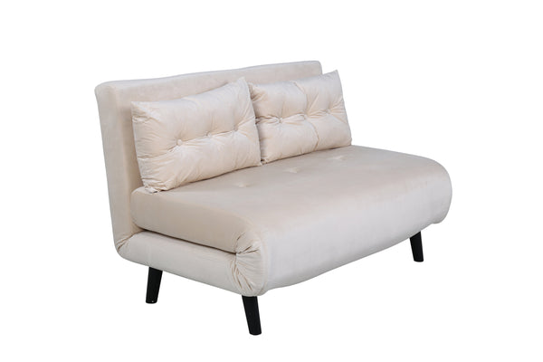 Bäddsoffa VICKY Sammet Beige