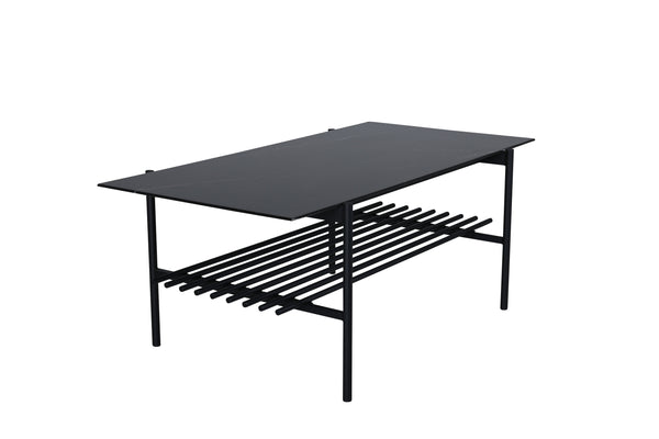 Soffbord VON STAF 120x60cm-Glas Svart
