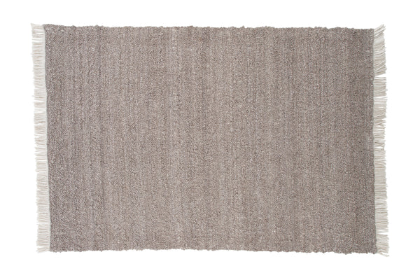 Rectangular rug BETINA Wool 300x200cm-Brown