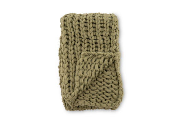 Throws KATE Polyester 170x130cm-Moss green