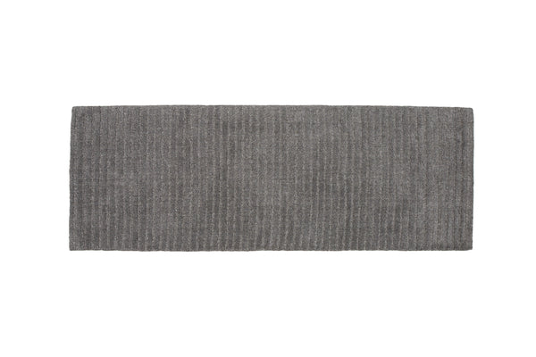 Rektangulär matta MILTON Ull 200x70cm-Mörkgrå