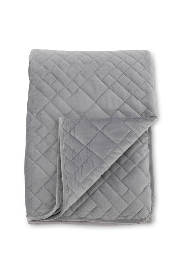 Överkast JILLY Polyester 80x260cm-Ljusgrå