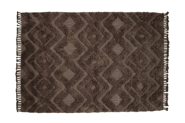 Rektangulär matta HILMA Bomull 350x250cm-Brun
