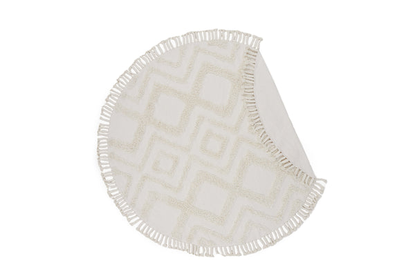 Round rug HILMA Cotton ⌀200-White