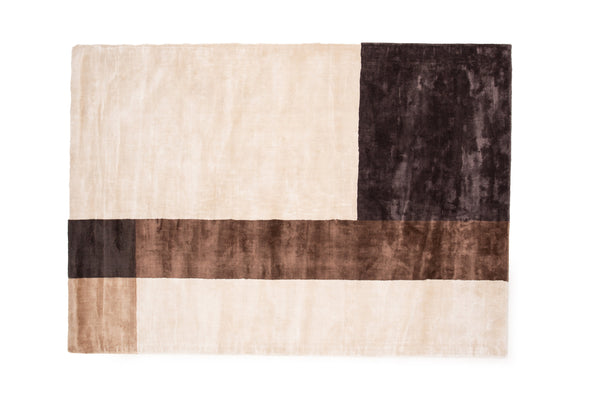 Rektangulär matta ARVID Viskos 230x160cm-Brun