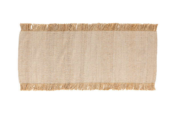 Rektangulär matta EMILIO Jute 200x70cm-Off-white