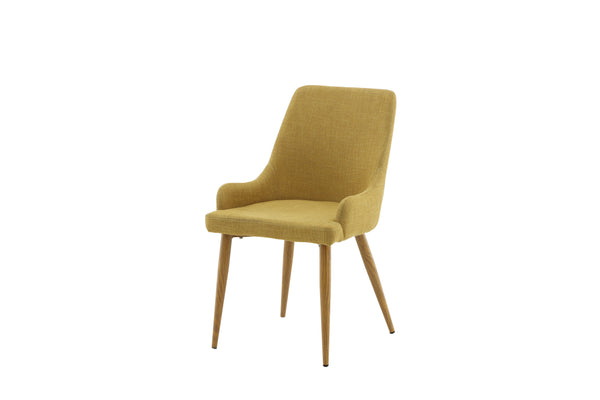 Matstolar PLAZA Polyester 86x50x61cm Gul-2st
