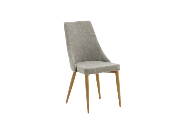 Matstolar LEONE Polyester 91x46.5x63cm Ljusgrå-2st