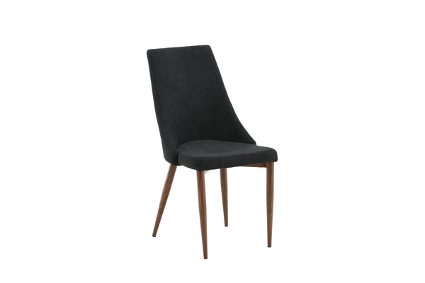 Matstolar LEONE Polyester 91.5x47x50cm Svart-2st