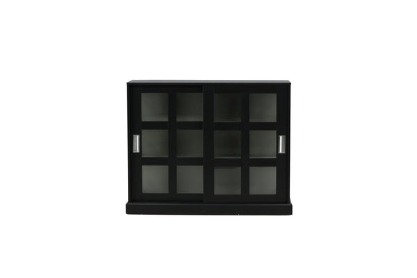 Skåp LOCK MDF 120x95 cm-Svart