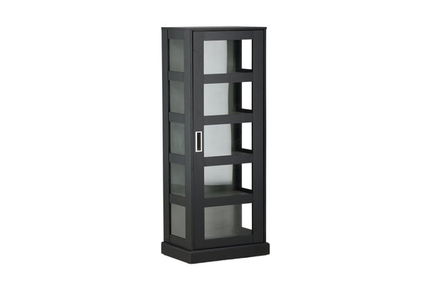 Skåp LOCK MDF 60x153 cm-Svart
