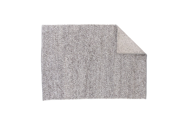 Rechteckiger Teppich JAJRU Wolle 350x250 Hellgrau