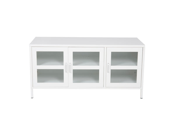 TV-Bänk ACERO Stål 120x58 Vit