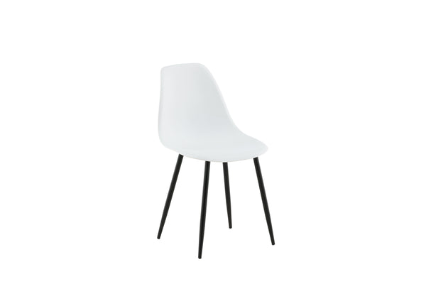 Matstolar POLAR Plast 81x45.5x58cm Vit-2st