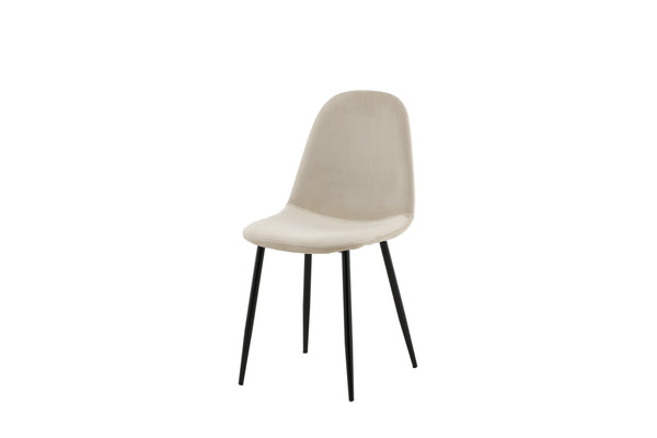 Matstolar POLAR Sammet 88x44x53cm Beige-2st