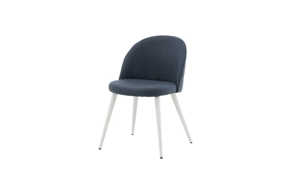 Matstolar VELVET Polyester 76.5x50x57cm Blå-2st