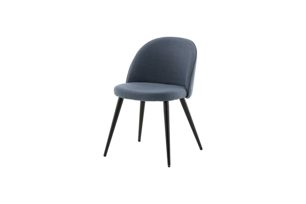 Matstolar VELVET Polyester 76.5x50x57cm Blå-2st