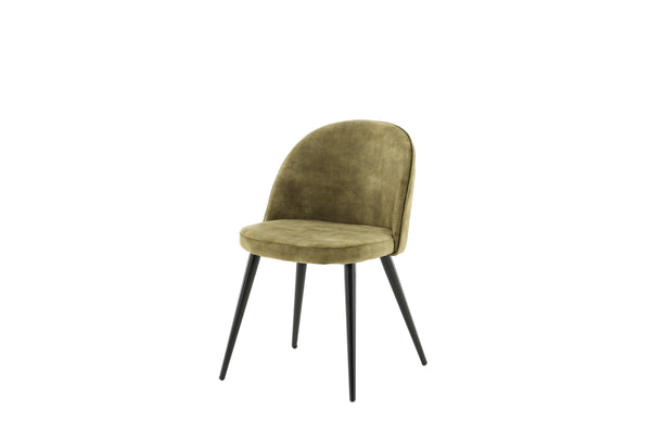 Matstolar VELVET Sammet 76.5x50x57cm Grön-2st