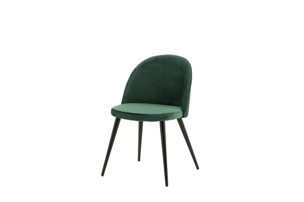 Matstolar VELVET Sammet 76.5x50x57cm Grön-2st