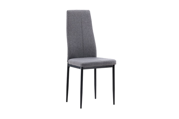 Matstolar PETRA Polyester 99x42x45cm Mörkgrå-2st
