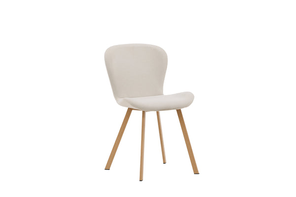 Esszimmerstühle LILJA Leinen 80x48x50cm Beige-2St