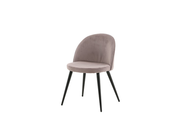 Matstolar VELVET Manchester 76.5x50x57cm Dammigt rosa-2st