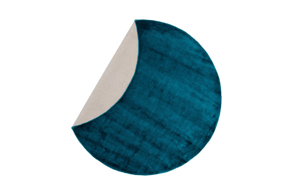 Round rug INDRA Viscose ⌀200-Turquoise