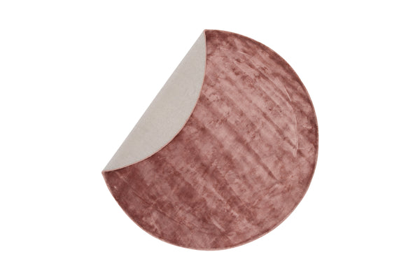 Round rug INDRA Viscose ⌀200-Dusty Pink