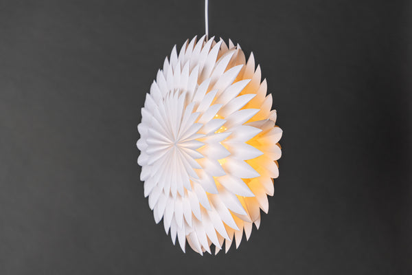 Taklampa STORLIEN Papper E14 ⌀46-Vit
