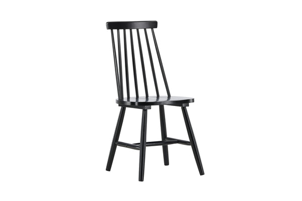 Matstolar LÖNNEBERGA Gummi trä 88x43x50cm Svart-2st