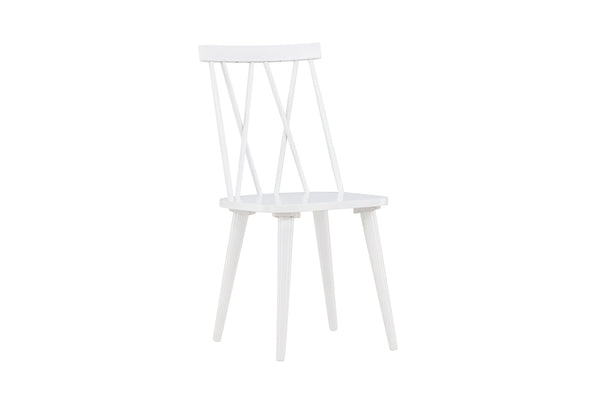Matstolar MARIETTE Gummi trä 88x43x50cm Vit-2st