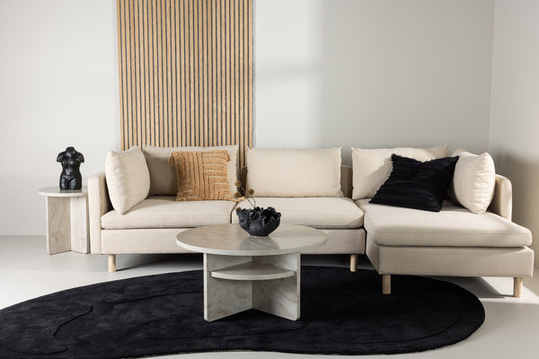 Schäslongsoffa ZERO Polyester Beige
