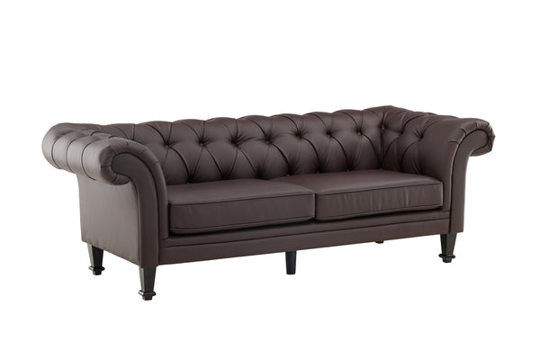 ÄTRAN 3-Sits Soffa PU Brun