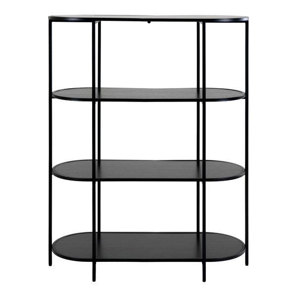 Hyllor VITA Melaminfolie 85x36x111 -Svart