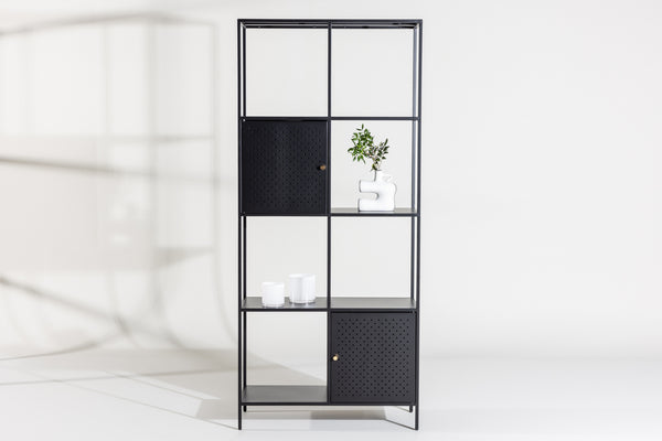 Hyllor PORTO SEGURO Stål 180*80 Svart