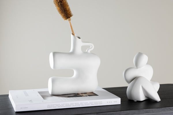 Vase DITY White - 18*7*19Hcm