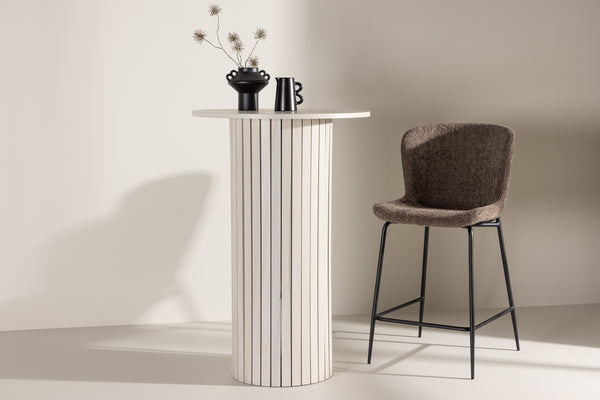 Barbord HÄRÖN MDF ⌀70 Vitputsad