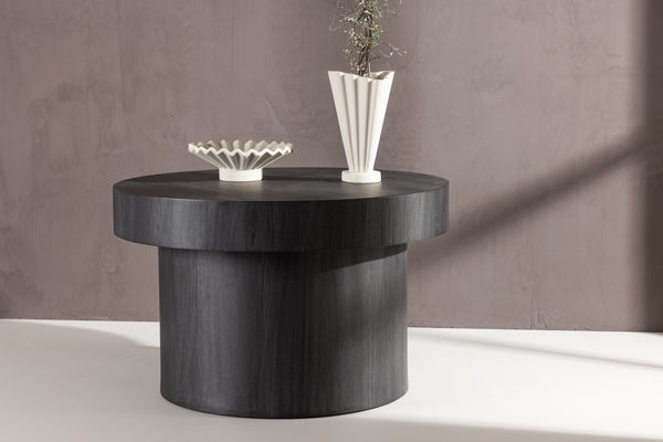 Soffbord MALUNG MDF ⌀80 Svart