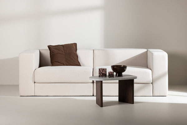3-Sits Soffa LUMI Linne Vit
