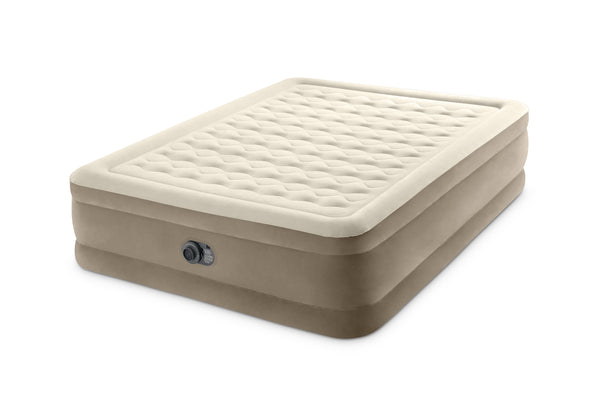 INTEX Ultra Plush Luftmadrass -Brun Dubbel