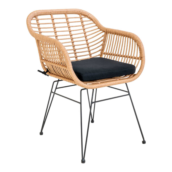 Armchairs TRIESTE PU Rattan 65x63x58 Natural-2pcs