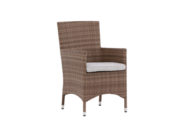 MALIN Dining chairs 2 artificial rattan Natural